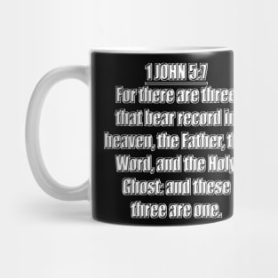 1 John 5:7 King James Version (KJV) Bible Verse Mug
